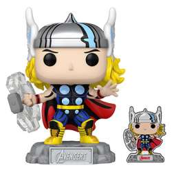 Funko Pop! &amp; Pin: The Avengers: Earth&#039;s Mightiest Heroes - 60th Anniversary - Thor - LFLY
