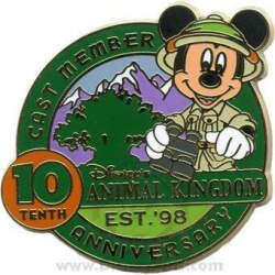 'Disney's Animal Kingdom Anniversaries - 10th Anniversary Cast Exclusive - Mickey Mouse - TPCE'