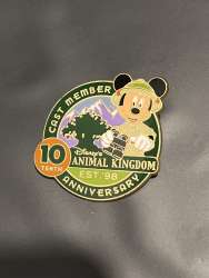 66937 - Disney's Animal Kingdom Anniversaries - 10th Anniversary Cast Exclusive - Mickey Mouse - Theme Park Cast Member Exclusive alternate image