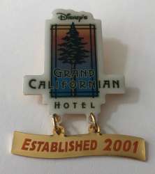 Click to view the Disney’s Grand Californian Hotel and Spa “Established 2001” Dangle details