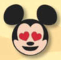 67065 - Disneyland Paris Emoji Collection - Smiling Mickey with Heart-Eyes alternate image