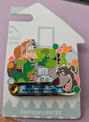 Disneyland is Home Collection - My Home... Music and Adventure Pin Set - My Home is An Adventure (King Louie and Baloo) ONLY - DLR