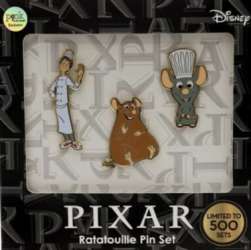 50648 - PALM Pixar 3 Piece Disney Pin Sets - Ratatouille Set - Disney Licensed alternate image