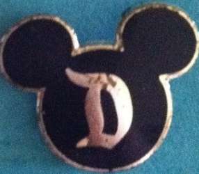 Classic "D" Disneyland Security Pins (Blue)