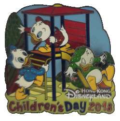 67441 - Children's Day - 2018 - Huey, Dewey, and Louie Playground Slider - Hong Kong Disneyland alternate image