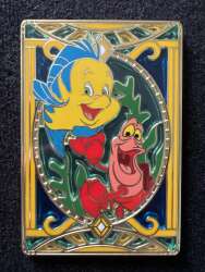 Pink A La Mode (PALM) - Sidekicks Stained Glass Series - Flounder and Sebastian - DLIC