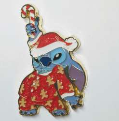 67480 - Hot Topic - Lilo & Stitch Holiday Morning Mystery Collection - Stitch holding a candy cane - Loungefly alternate image