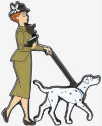 Anita and Perdita on Walk