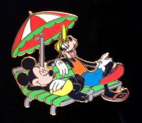 Mickey & Goofy at the Beach