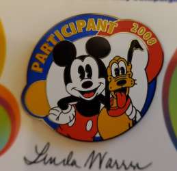 WDW - United Way Participant 2008 - Mickey Mouse and Pluto