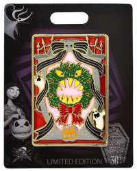 67568 - Pink A La Mode (PALM) - The Nightmare Before Christmas Stained Glass Series - Man Eating Wreath - Disney Licensed alternate image