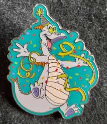 67847 - Walt Disney World 35th Anniversary - Celebrating 35 Magical Years Starter Lanyard Set - Figment with Confetti and Party Hat ONLY - Walt Disney World alternate image