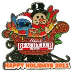 'Resort Holiday Collection 2011: Sleighs - Beach Club Resort - Stitch - WDW'
