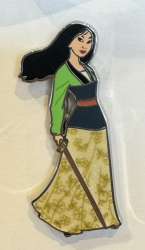 67935 - 2023 Glitter Dress Princess Poses Collection - Mulan with Sword alternate image