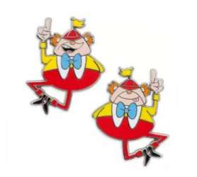 Alice in Wonderland - Tweedledee &amp; Tweedledum Pin Set - MLT