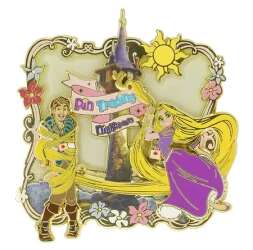 Rapunzel and Flynn with Tower Jumbo