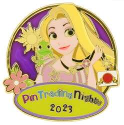 Rapunzel and Pascal with Pin Trading Lanyard