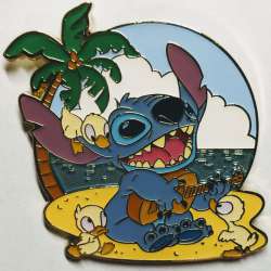 51755 - BoxLunch - Lilo & Stitch - Ukulele Stitch with Ducklings - Disney Licensed alternate image