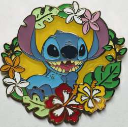 51756 - BoxLunch - Lilo & Stitch - Floral Circle Stitch Portrait - Disney Licensed alternate image