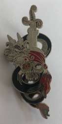 Pirates of the Caribbean - Pirate Skull with Ruby Eye - Dragon - Slider Sword - MLT