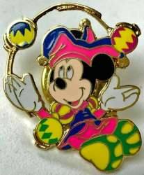 72726 - Disneyland Paris 5th Anniversary Boxed Pin Set - Mickey Mouse as Jester Juggling (only) - Disneyland Resort Paris alternate image