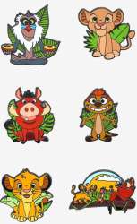 53060 - BoxLunch - Lion King Chibi Character Leaf Blind Box - Young Simba - Loungefly alternate image