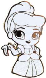 51052 - Pink A La Mode (PALM) - Cute Princess Blind Box - White Out Cinderella - Disney Licensed alternate image