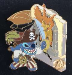Virtual Magic Kingdom Pin Card Collection - Plundering Stitch - MLT