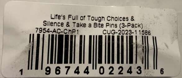 TeeTurtle - Life&#039;s Full of Tough Choices &amp; Silence &amp; Take a Bite 3-pack - DLIC