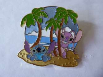 68567 - Disney Pins Blog (DPB) Exclusives - Stitch & Angel Beach - Disney Licensed alternate image