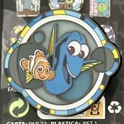 68579 - Hot Topic - Pixar Stained Glass - Nemo & Dory - Loungefly alternate image