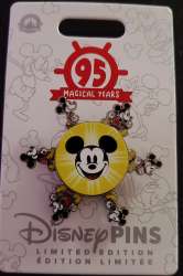 95 Magical Years - Mickey Mouse 95th Spinner Pin - MLT