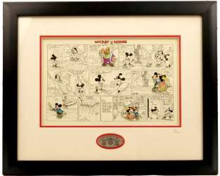 Mickey and Minnie 75th Anniversary Framed Set #2 - The Brave Little Tailor - DSUS