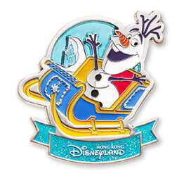 Olaf on a sleigh