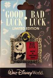 パリディズニー LE600 Good luck Bad luck ピンバッジ Good Luck, Bad Luck Slider Series - Jack Skellington | PIN 2760