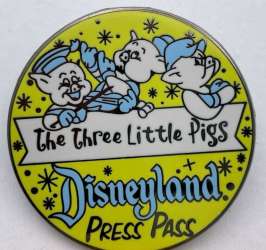 70895 - Dateline: Disneyland 1955 - Press Pass Mystery Set - The Three Little Pigs - Disneyland Resort alternate image