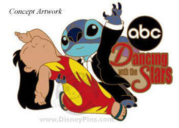 Create-A-Pin - Lilo and Stitch Dancing With the Stars - DLR