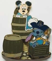 55458 - Pirates of the Caribbean - Illustrated Collector Set - Minnie Mouse and Pirate Stitch alternate image