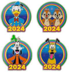 2024 Dated Year Pins - Brave New World Pin Trading Lanyard Starter Set - Full Set - MLT