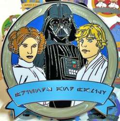 53860 - One Family 2022 Pin Celebration - Friends & Family In Park Languages Mystery Set - Aurebesh alternate image