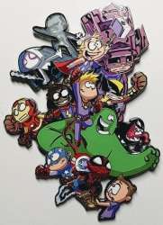 44839 - NYCC 2021 - Marvel Skottie Young - Deluxe Jumbo Pin with Marvel Characters - Disney Licensed alternate image