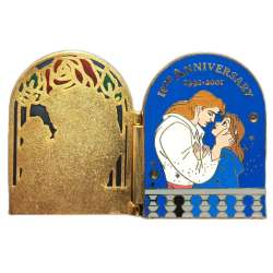 'Disney Gallery - Beauty and the Beast 10th Anniversary Se - 10th Anniversary Hinged Light-up Stained Glass - WDW'