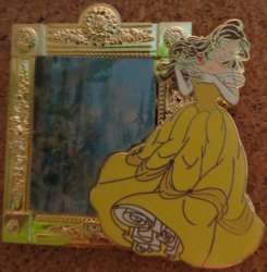 2837 - Beauty and the Beast - Belle Lenticular Magic Mirror Pin alternate image
