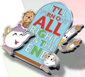 53939 - One Family 2022 Pin Celebration - Family Mottos - Beauty and the Beast Quote - Disney Store US alternate image