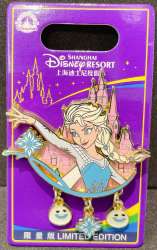 66774 - Princess Cheerleading Pins - Pin Trading Fun Day 2022 - Elsa - Shanghai Disney Resort alternate image