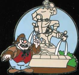 2845 - New Fantasyland Beauty and the Beast Mystery Collection - LeFou with Gaston's Tavern Fountain - Walt Disney World alternate image