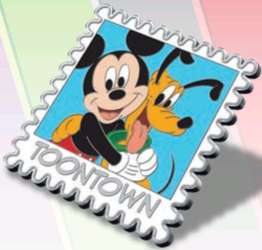 2022 One Family Pin Event - Wish You Were Here! Stamp Collection - Toontown - DSUS
