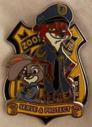 Zootopia - Judy Hopps and Nick Wilde - Serve &amp; Protect Badge - MLT