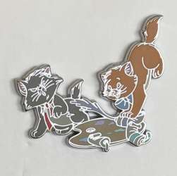 54971 - The Aristocats - Toulouse and Berlioz Playing with Paint - Disneyland Resort Paris alternate image