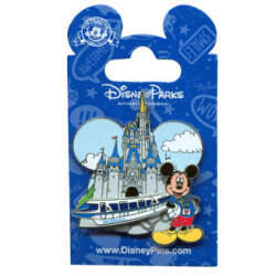 'Mickey Mouse and Monorail with Cinderella Castle - WDW'